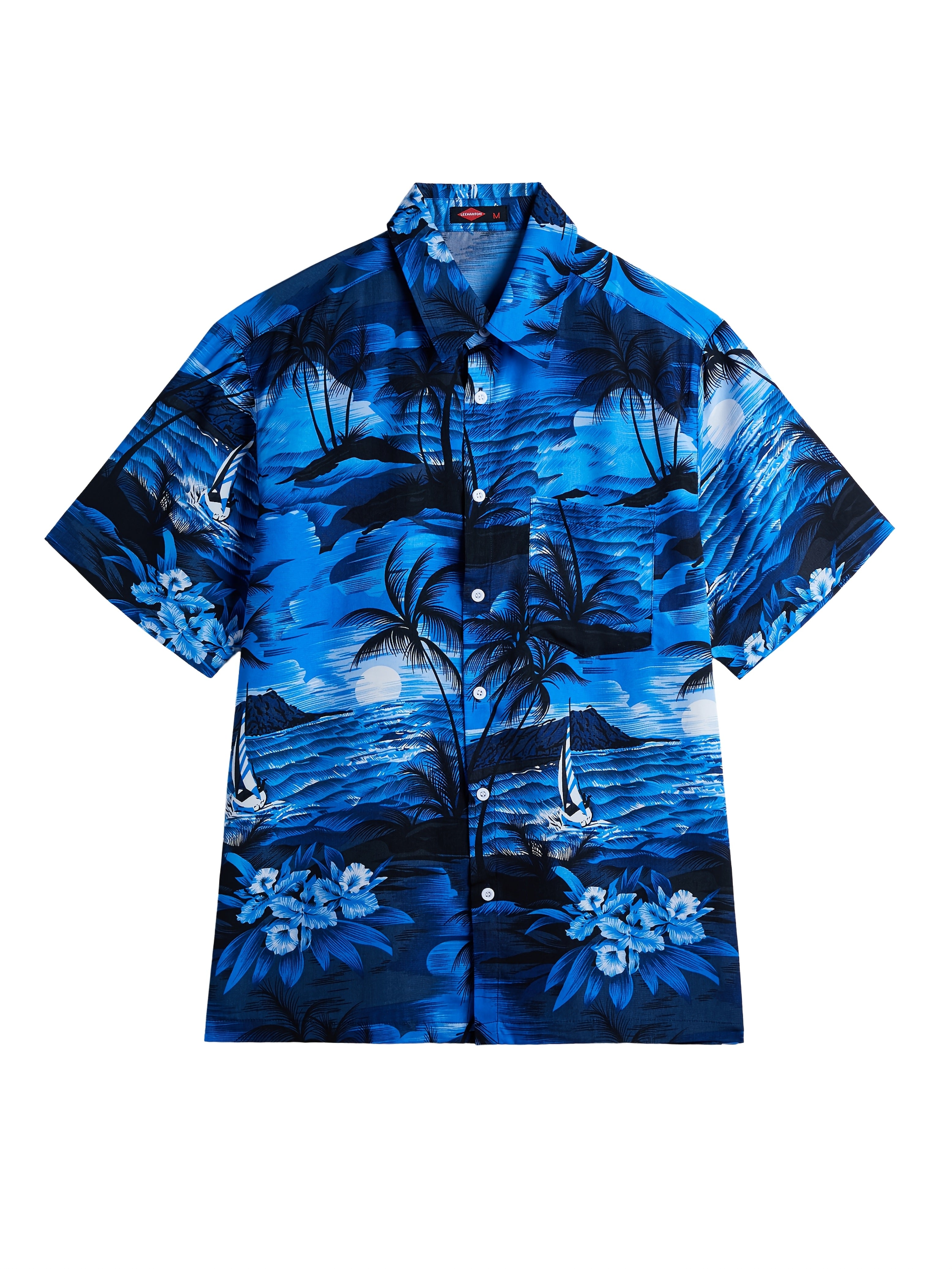 MEN SUMMER SOFT HAWAII PRINTED SHORT SLEEVE SHIRT
