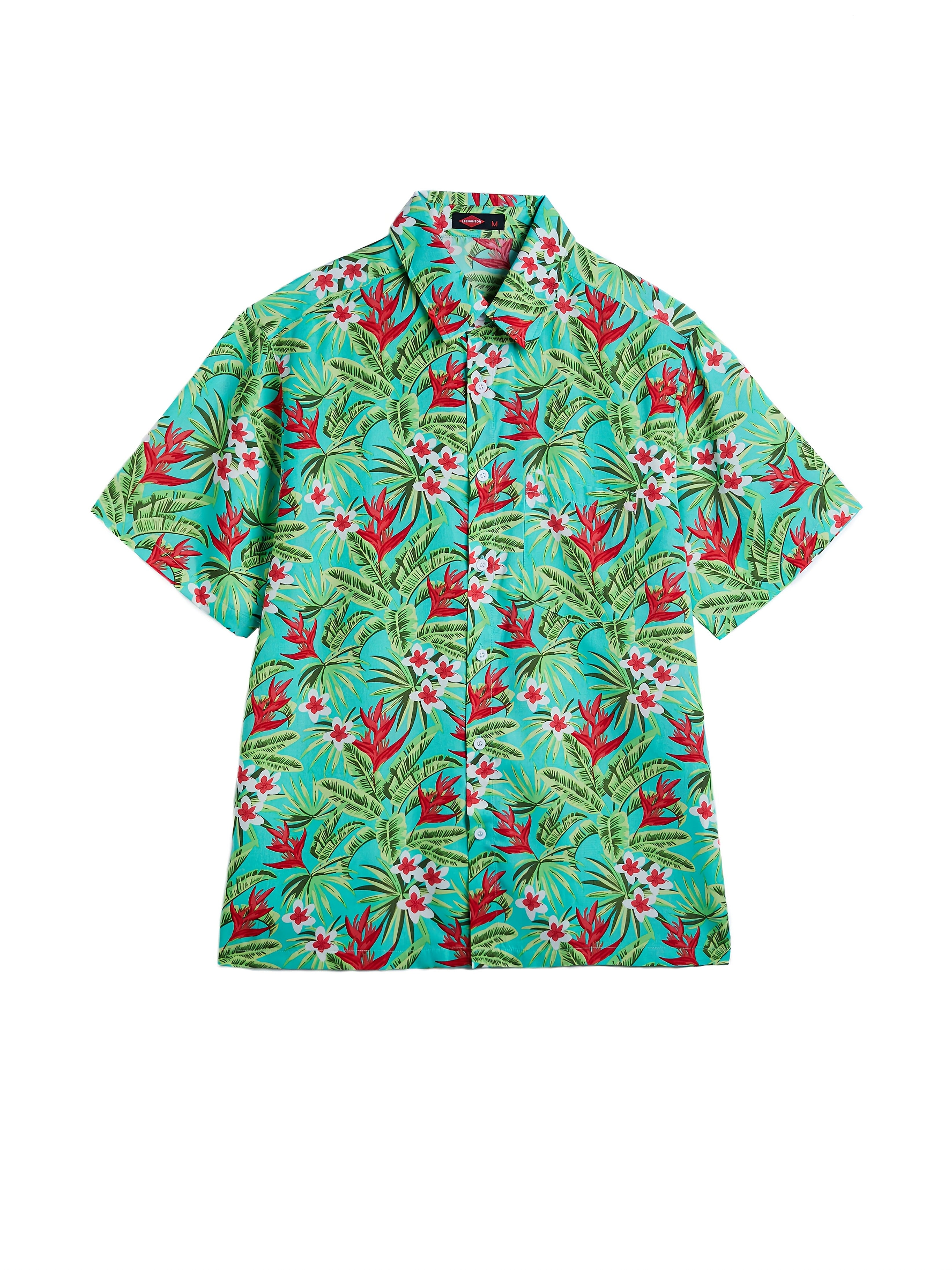 MEN SUMMER SOFT HAWAII PRINTED SHORT SLEEVE SHIRT