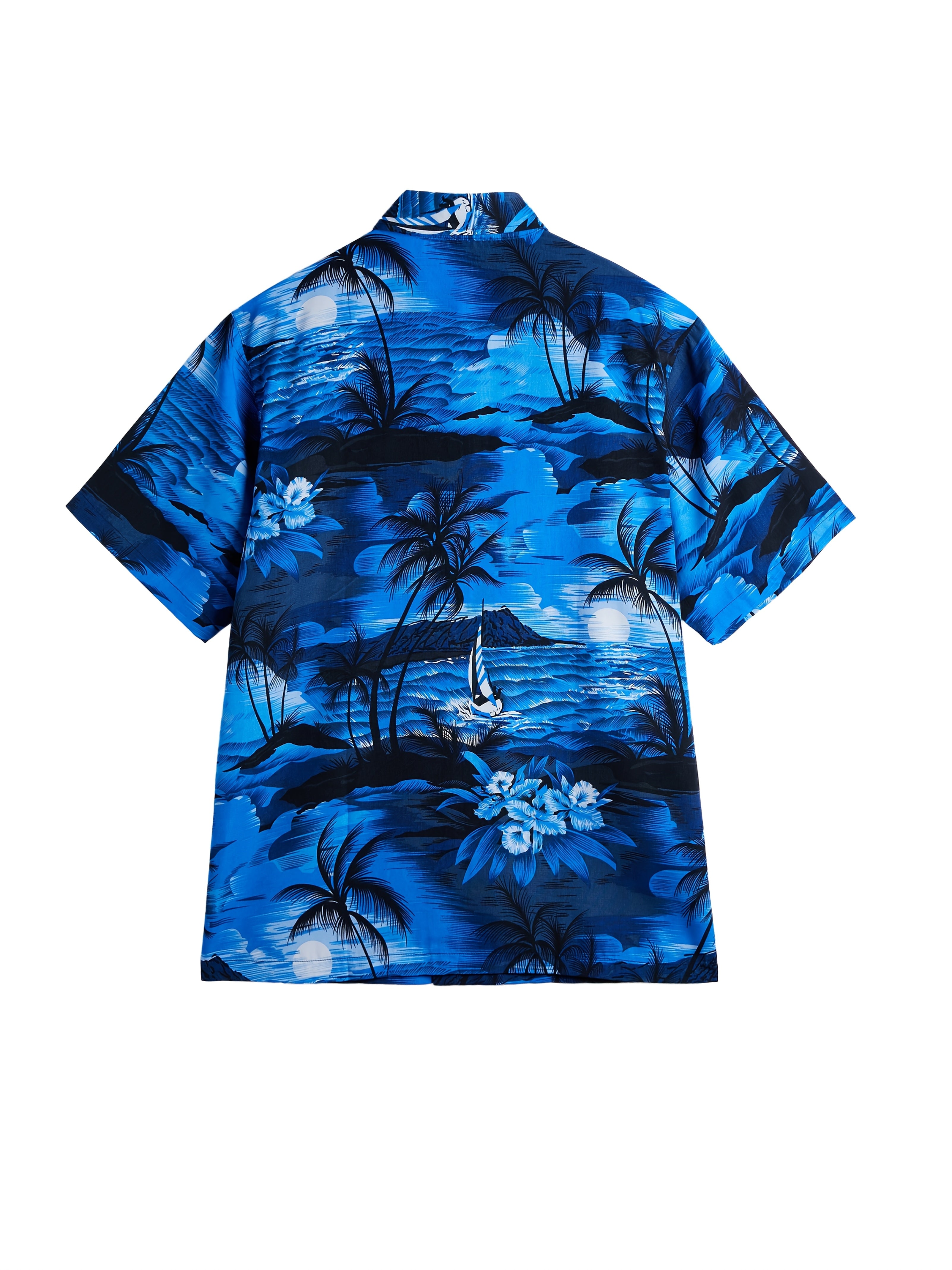 MEN SUMMER SOFT HAWAII PRINTED SHORT SLEEVE SHIRT