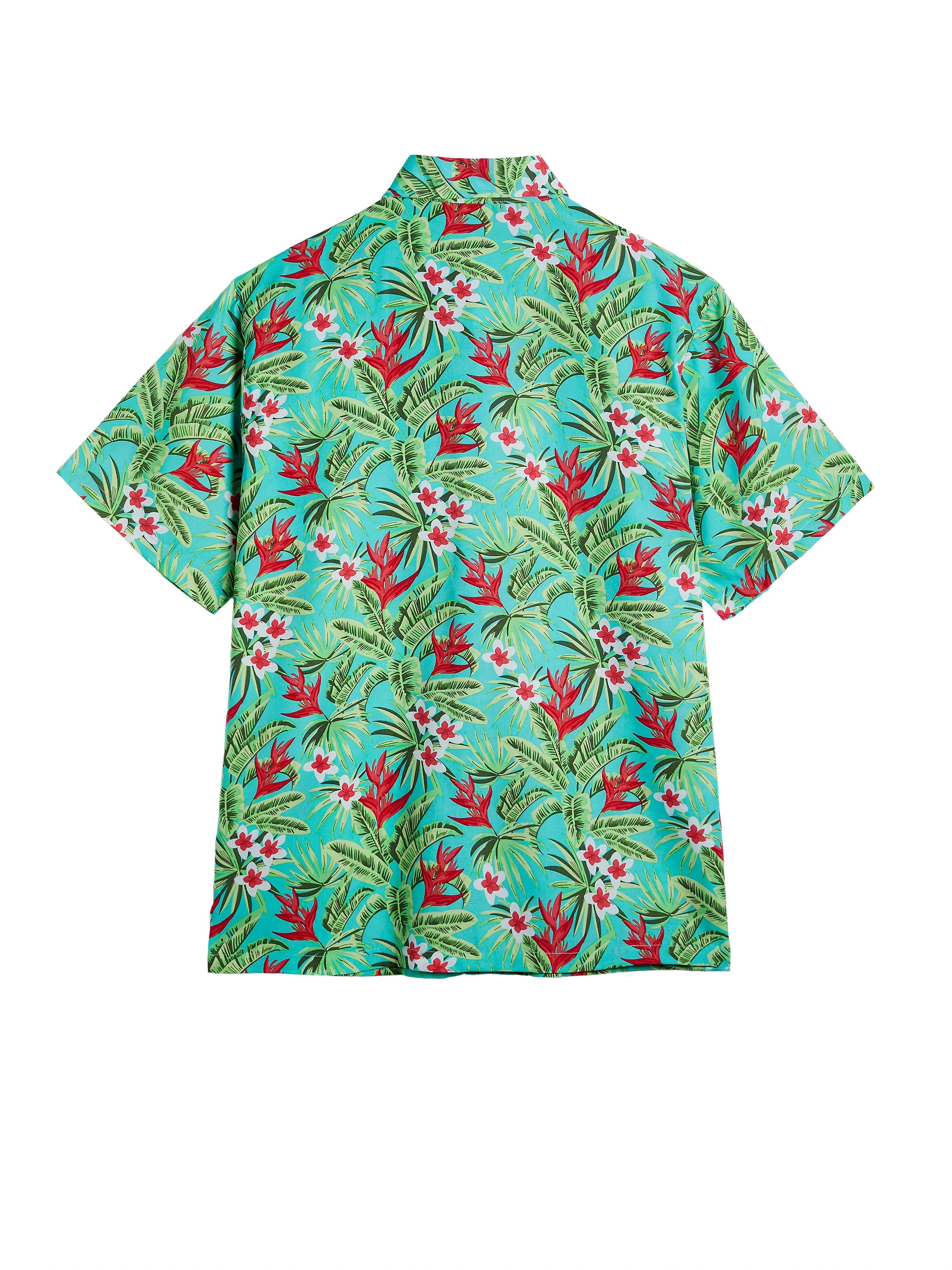 MEN SUMMER SOFT HAWAII PRINTED SHORT SLEEVE SHIRT
