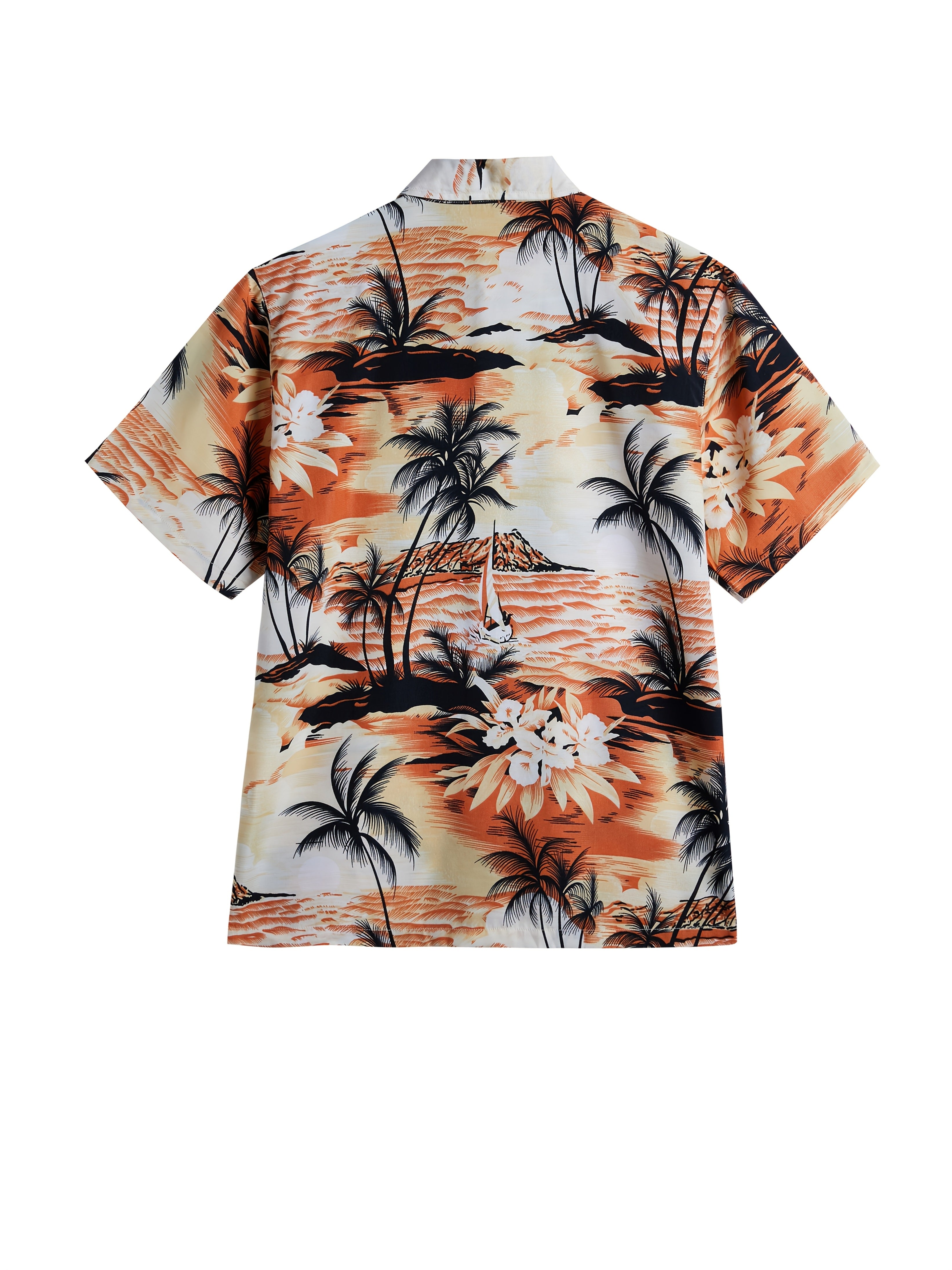 MEN SUMMER SOFT HAWAII PRINTED SHORT SLEEVE SHIRT