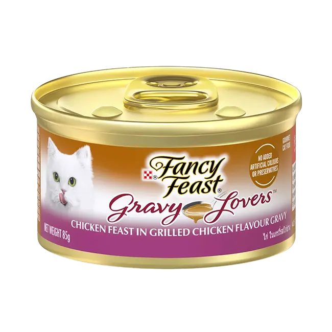 FANCY FEAST CAT GRAVY LOVERS CHICKEN WET FOOD 85GM