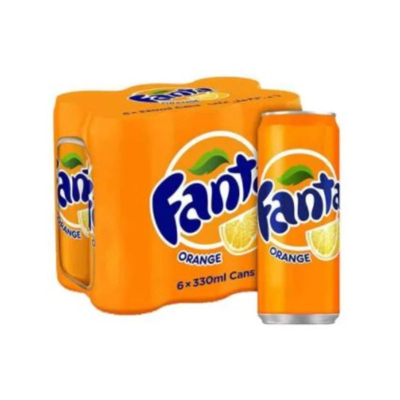 FANTA ORANGE CARBONATED SOFT DRINKS CAN 330 ML