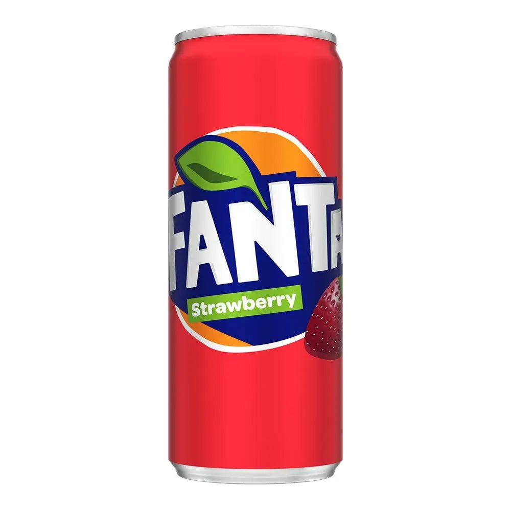 FANTA STRAWBERRY CARBONATED SOFT DRINK CAN