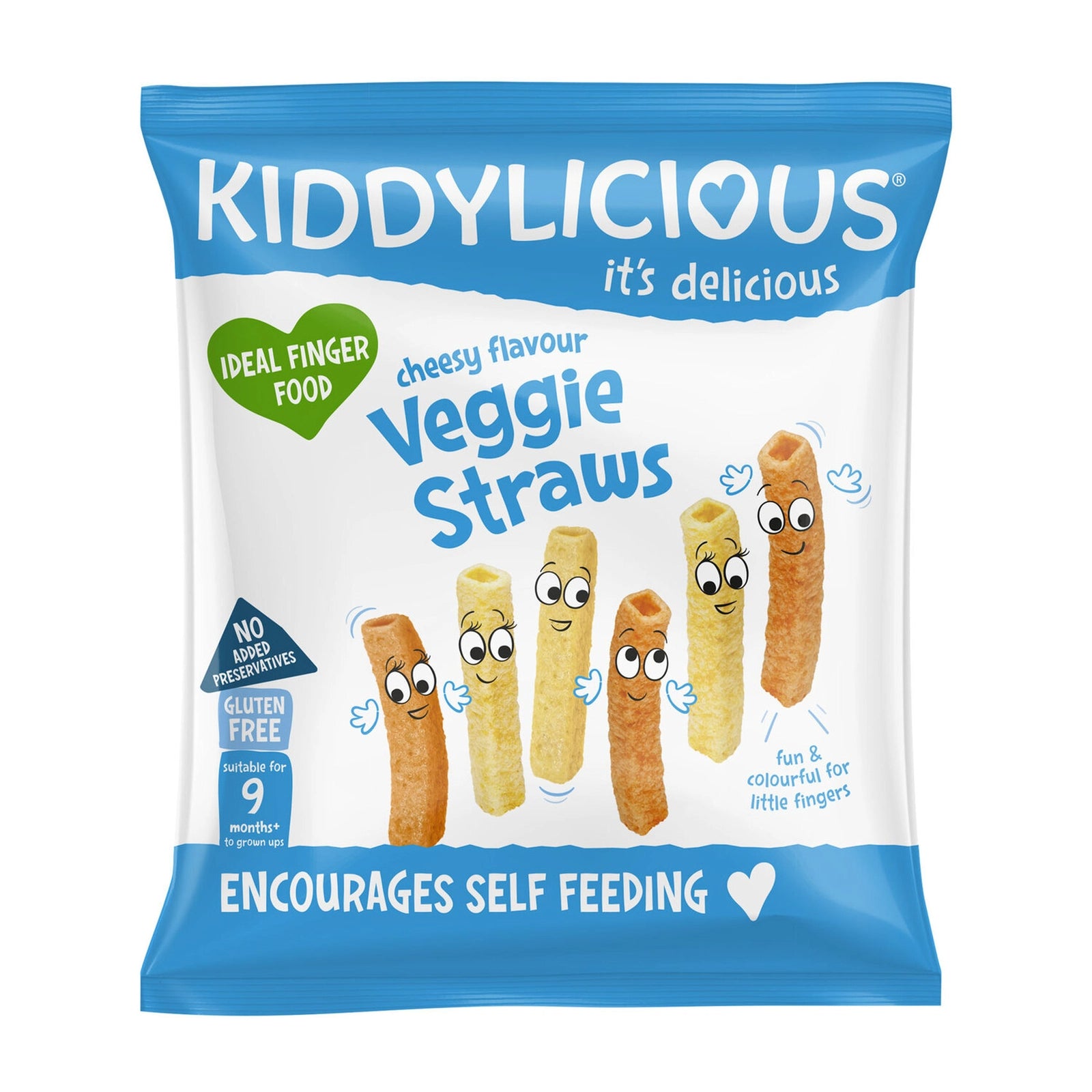 KIDDYLICIOUS BABY CHEESY VEGGIE STRAWS 12GM
