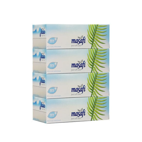 MASAFI PURE SOFT CARE 2 PLY WHITE FACIAL TISSUE