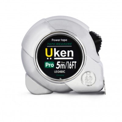 UKEN PRO CHROME MEASURING TAPE 5M/16FT