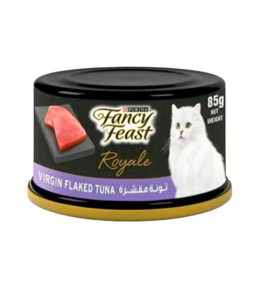 طعام القطط الرطب من بورينا فانسي فيست رويال برقائق التونة 85 جرام