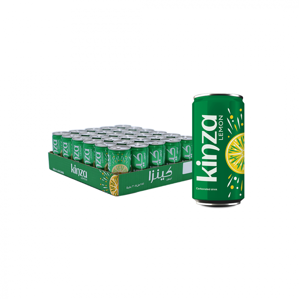 KINZA LEMON CARBONATED CAN SOFT DRINK
