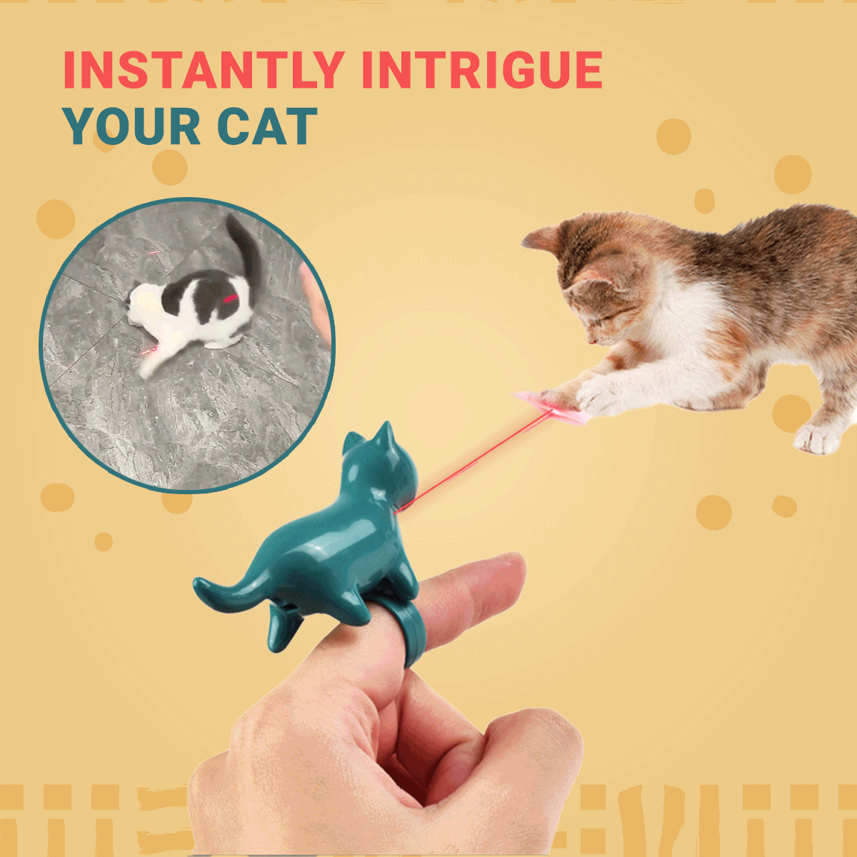 COOLBABY LASER TEASING CAT FINGER LIGHT