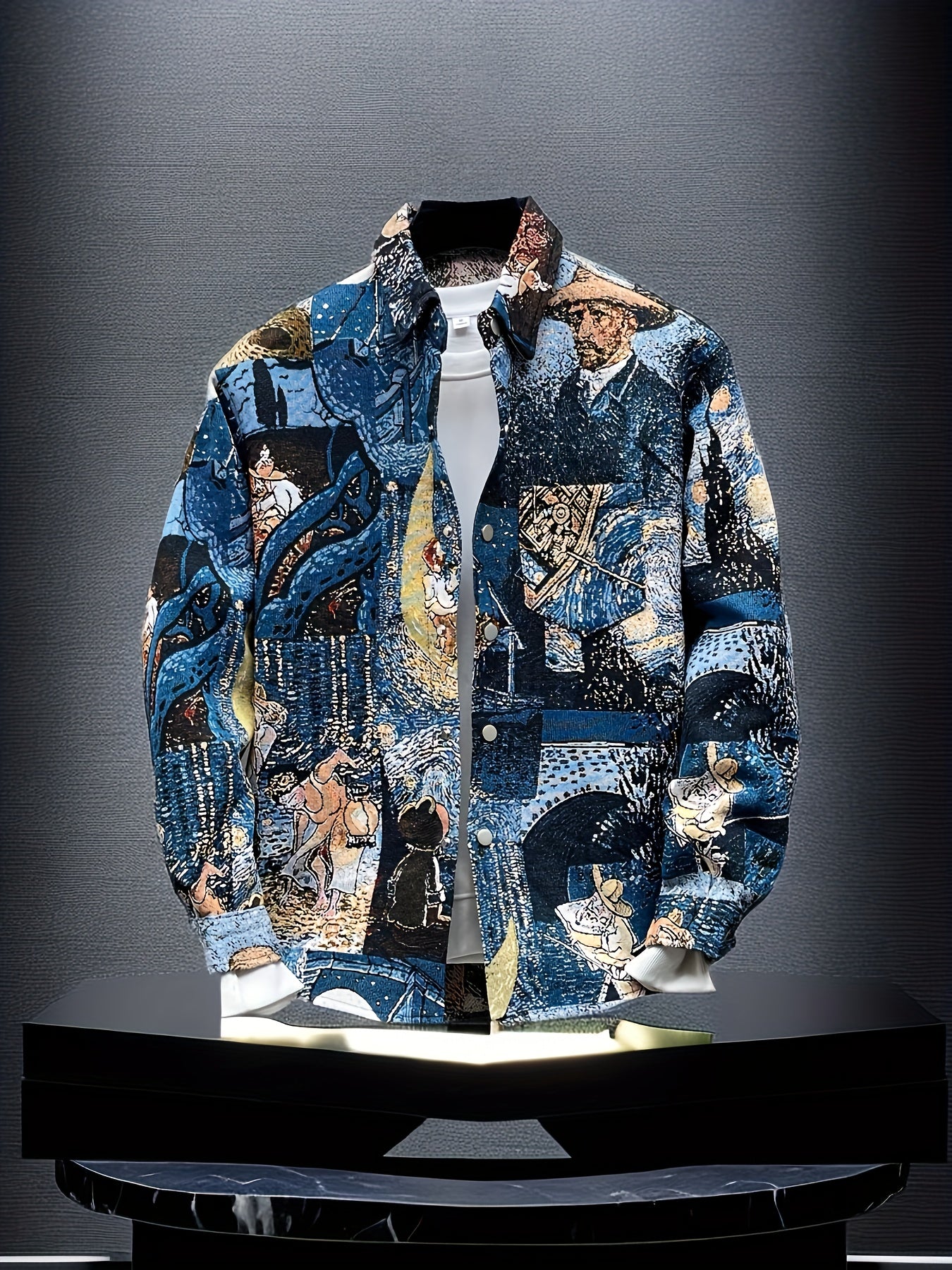 MEN'S CASUAL STREET STYLE SLIM FIT LONG SLEEVE SHIRT