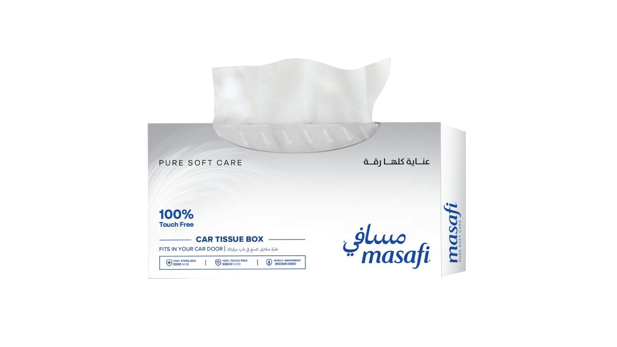 علبة مناديل سيارة مكونة من طبقتين من مسافي 70 ورقة