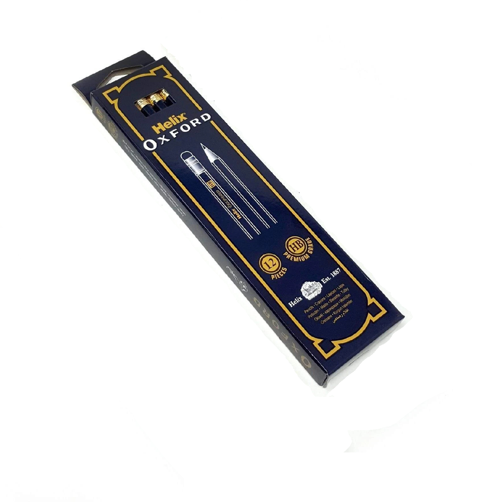 HELIX OXFORD ERASER TIPPED HB PENCILS