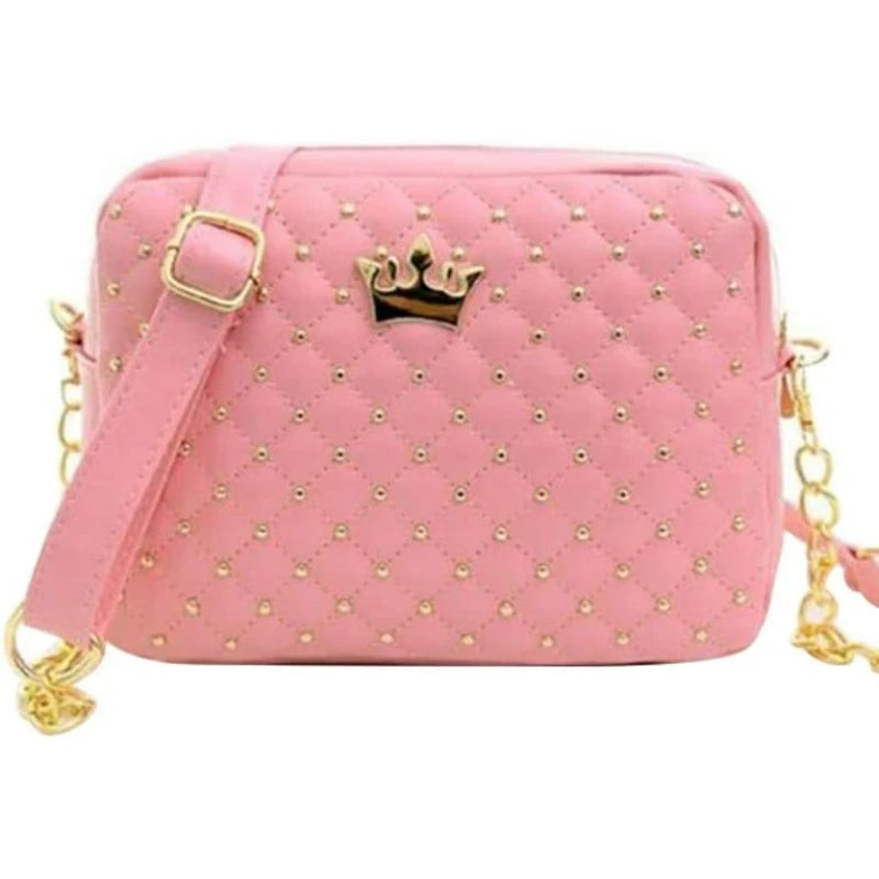 حقيبة كروس بودي قابلة للفصل باللون الوردي