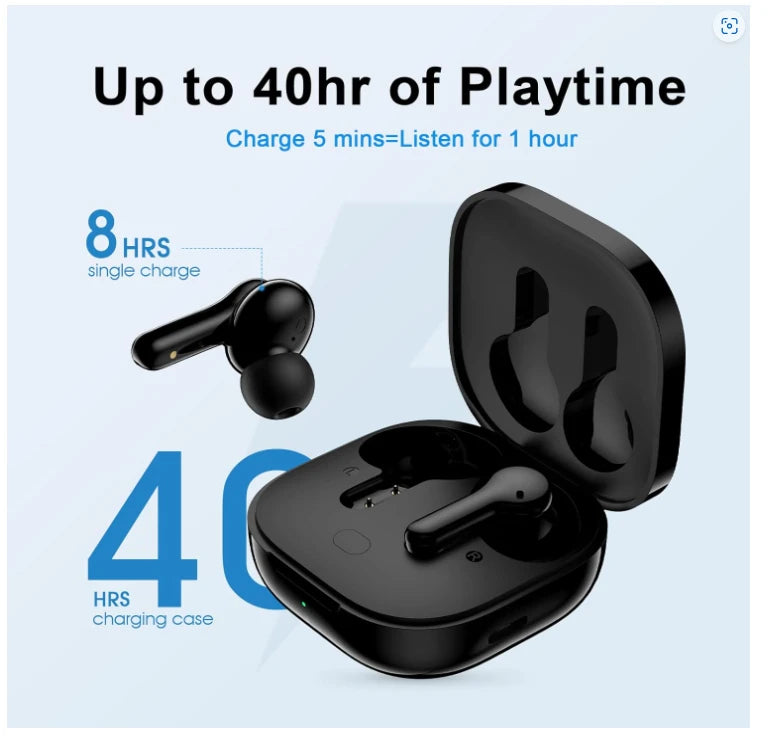 QCY T13 TWS LONG BACKUP WATERPROOF WIRELESS EARBUDS