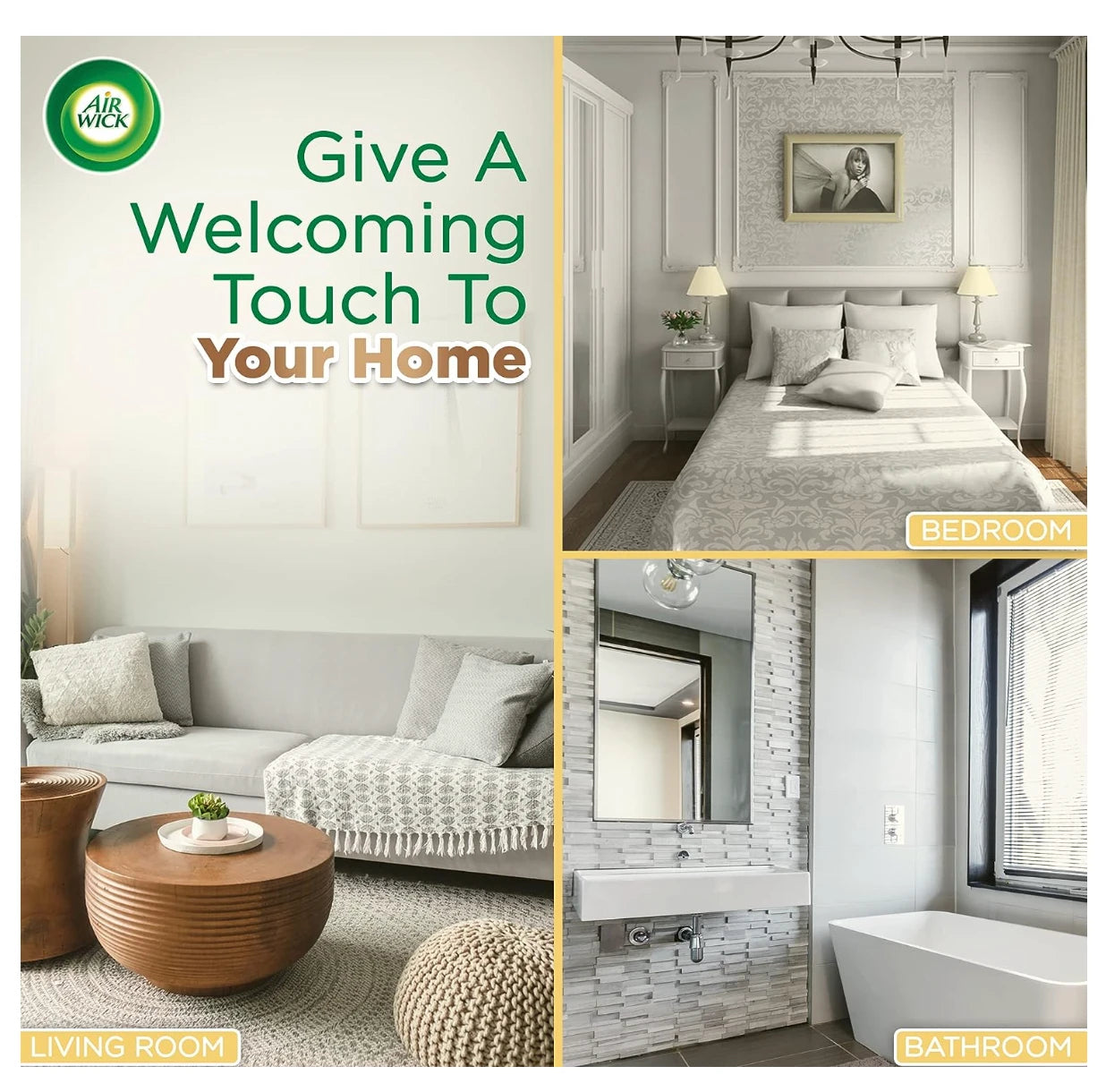 مجموعة بخاخ معطر جو اير ويك فريش ماتيك فانيليا 250 مل