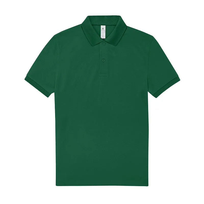 MEN'S REGULAR FIT DARK GREEN HALF SLEEVE POLO SHIRT