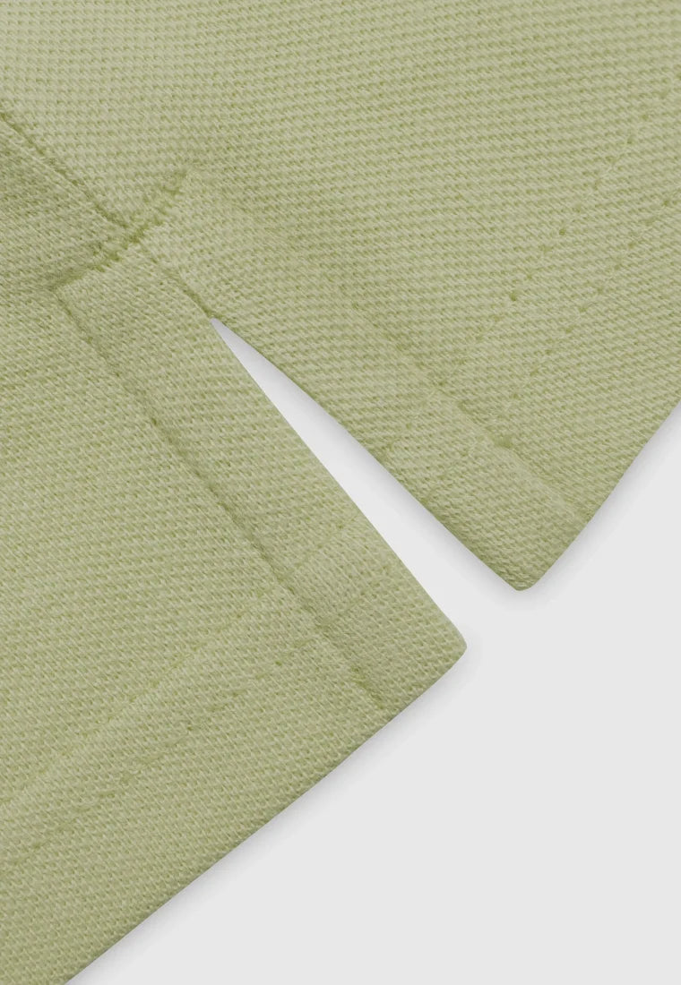 MEN'S STYLISH CASUAL OUTING OLIVE GREEN POLO SHIRT