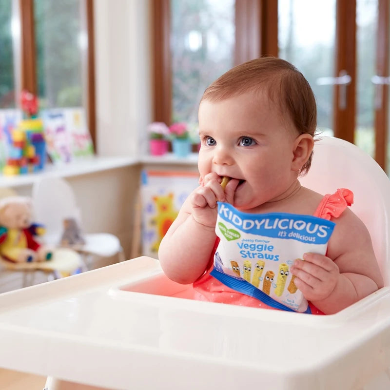 KIDDYLICIOUS BABY CHEESY VEGGIE STRAWS 12GM