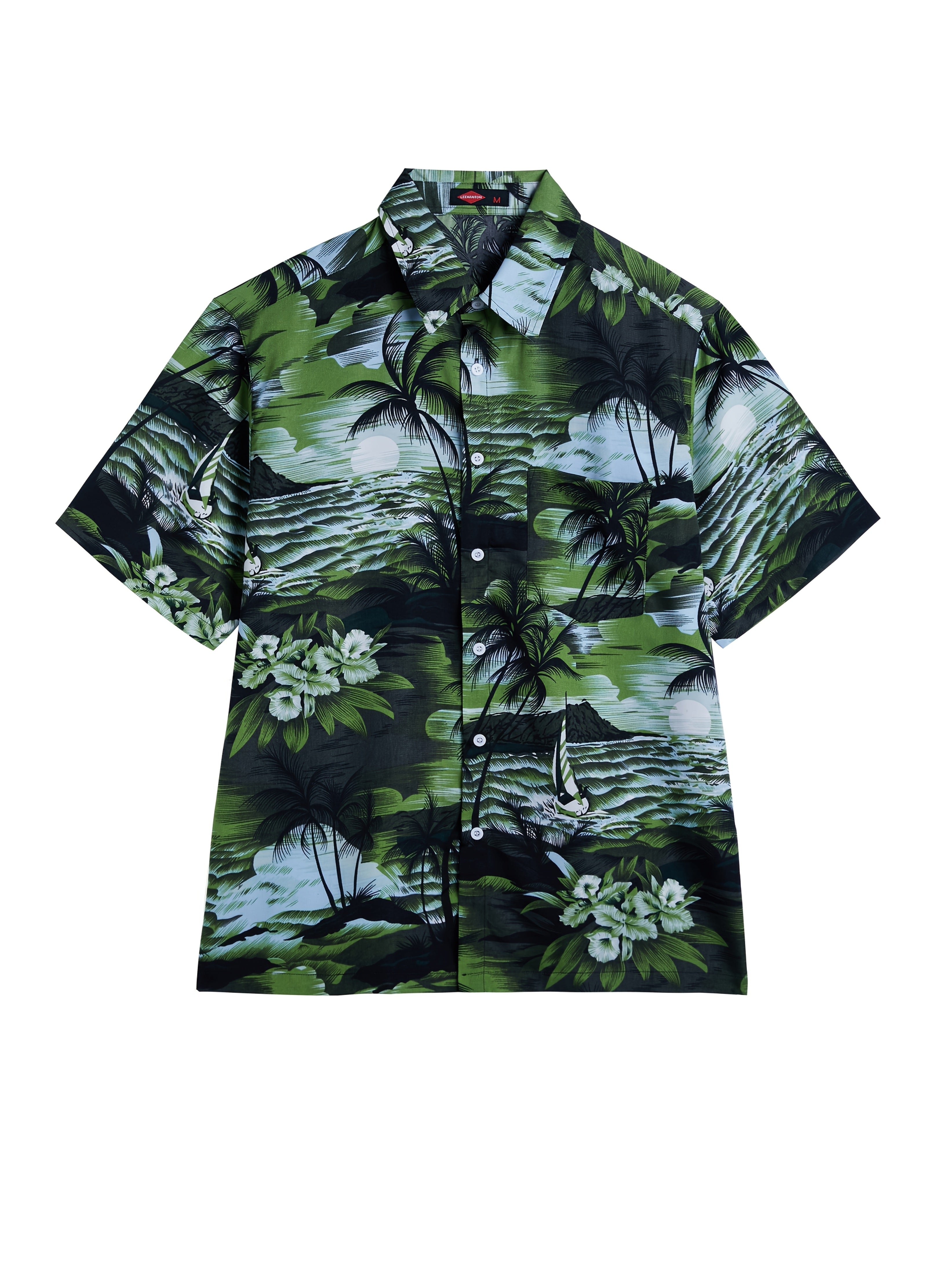 MEN SUMMER SOFT HAWAII PRINTED SHORT SLEEVE SHIRT