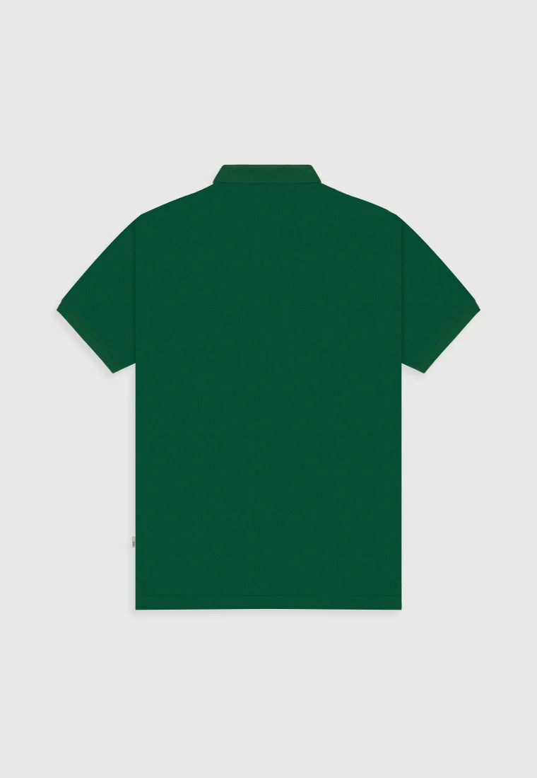 MEN'S REGULAR FIT DARK GREEN HALF SLEEVE POLO SHIRT