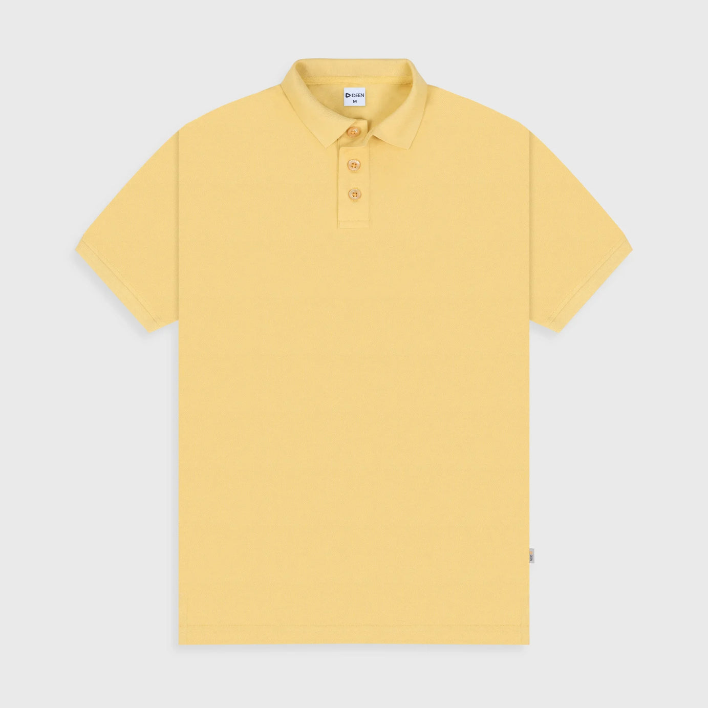 MEN'S COTTON BLEND REGULAR FIT LIGHT BEIGE POLO SHIRT