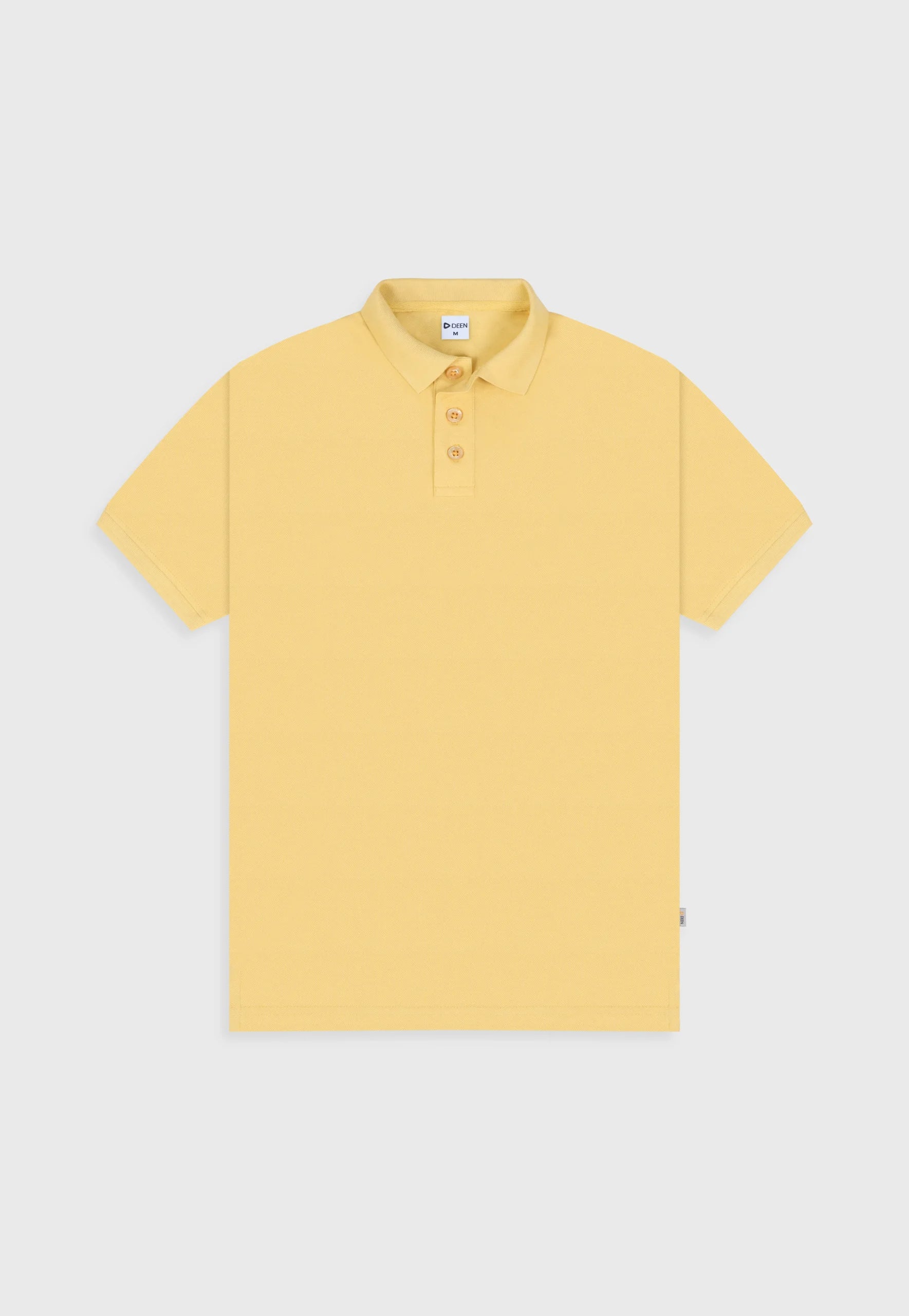 MEN'S COTTON BLEND REGULAR FIT LIGHT BEIGE POLO SHIRT