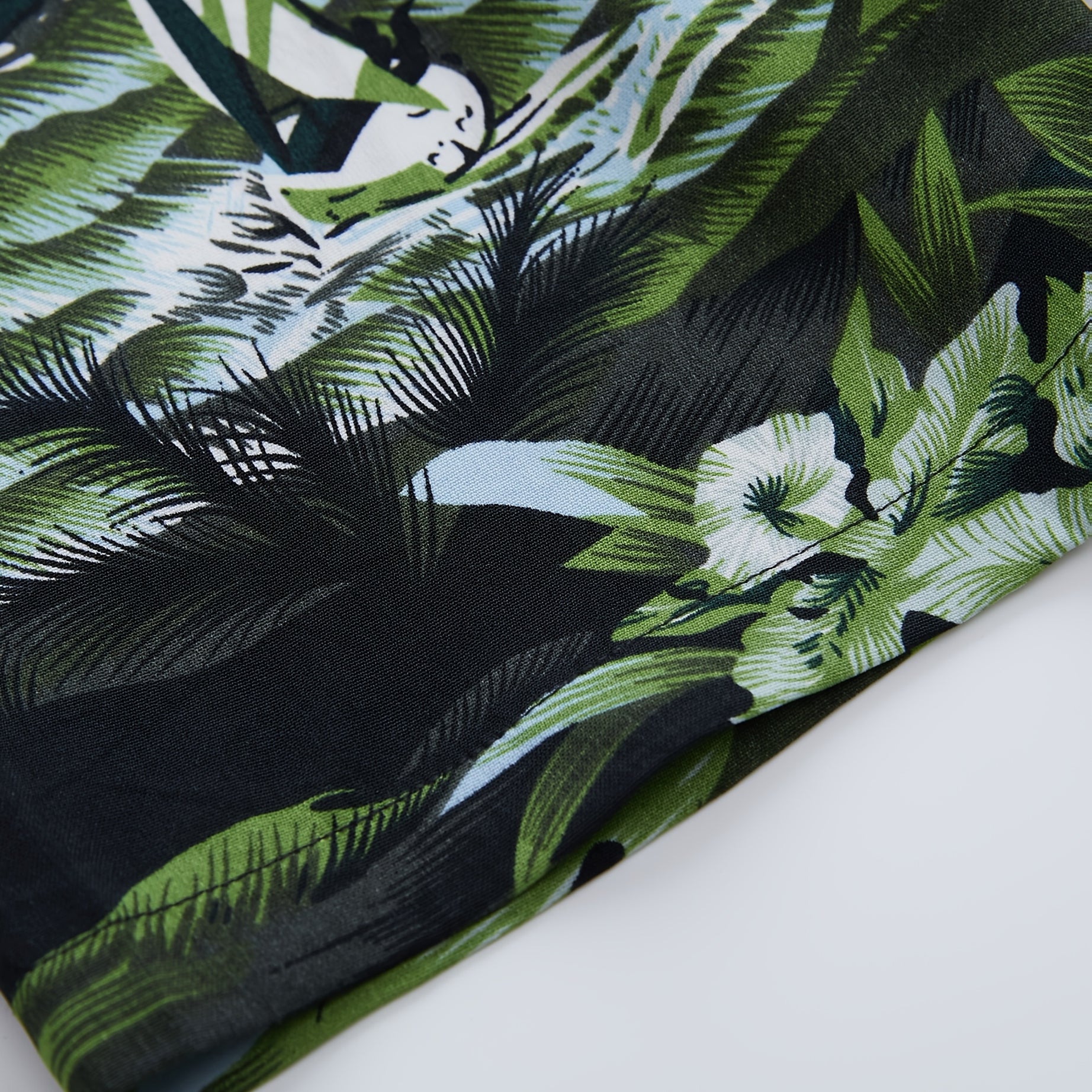 MEN SUMMER SOFT HAWAII PRINTED SHORT SLEEVE SHIRT