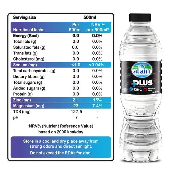مياه العين بلس 500 مل عبوة 6 قطع
