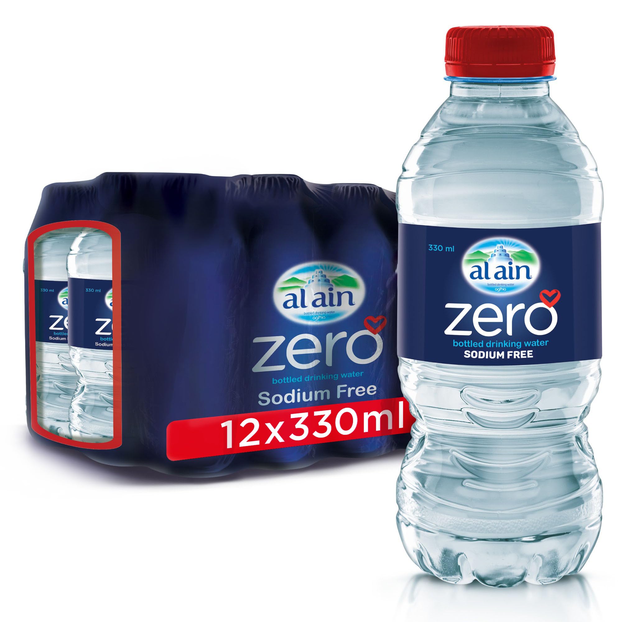 AL AIN ZERO WATER BOTTLE 330 ML/12 PIECES