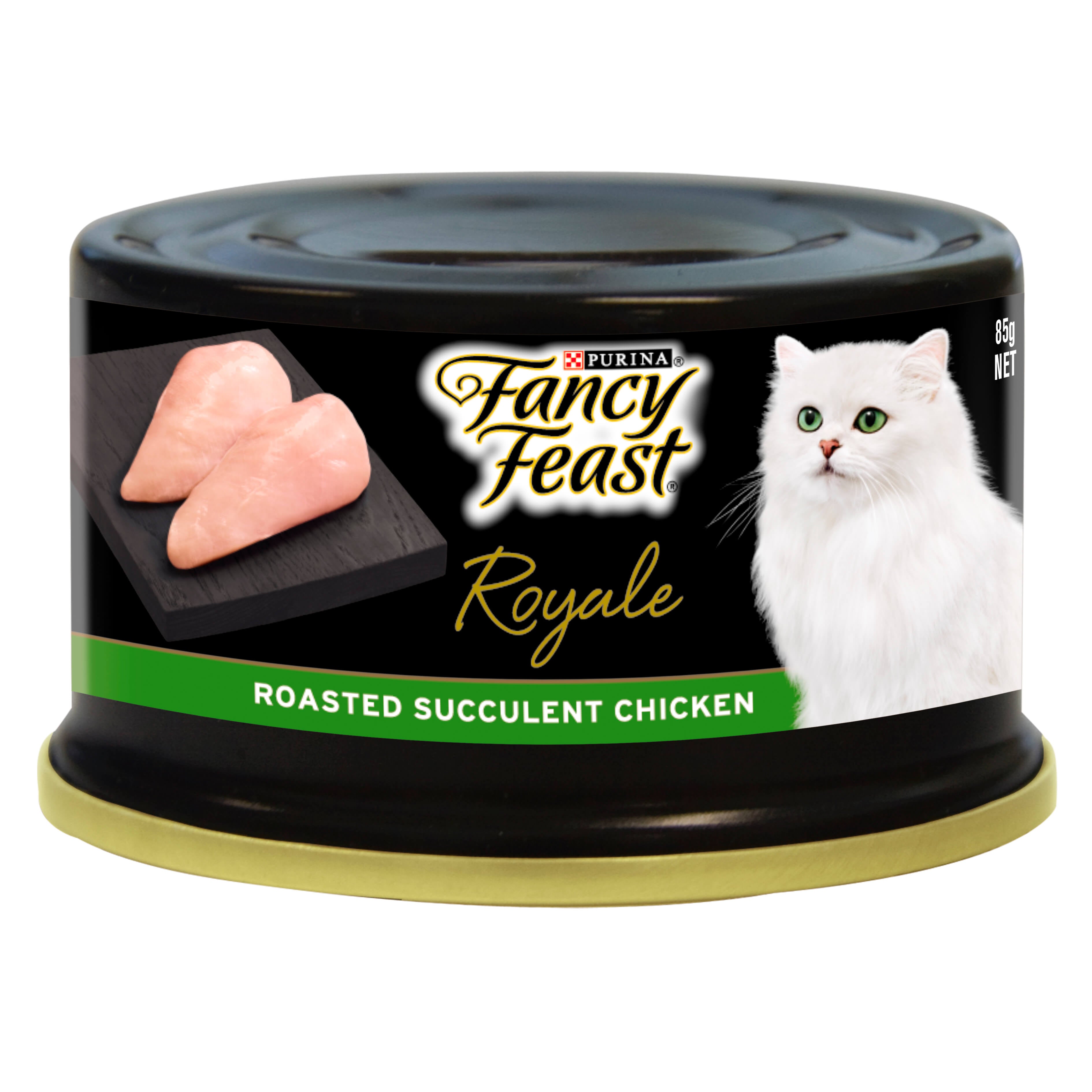 FANCY FEAST ADULT ROYALE ROASTED SUCCULENT CHICKEN  CAT WET FOOD 85GM