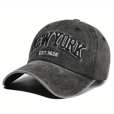 NEW YORK UNISEX WASHED EMBROIDERY CAP