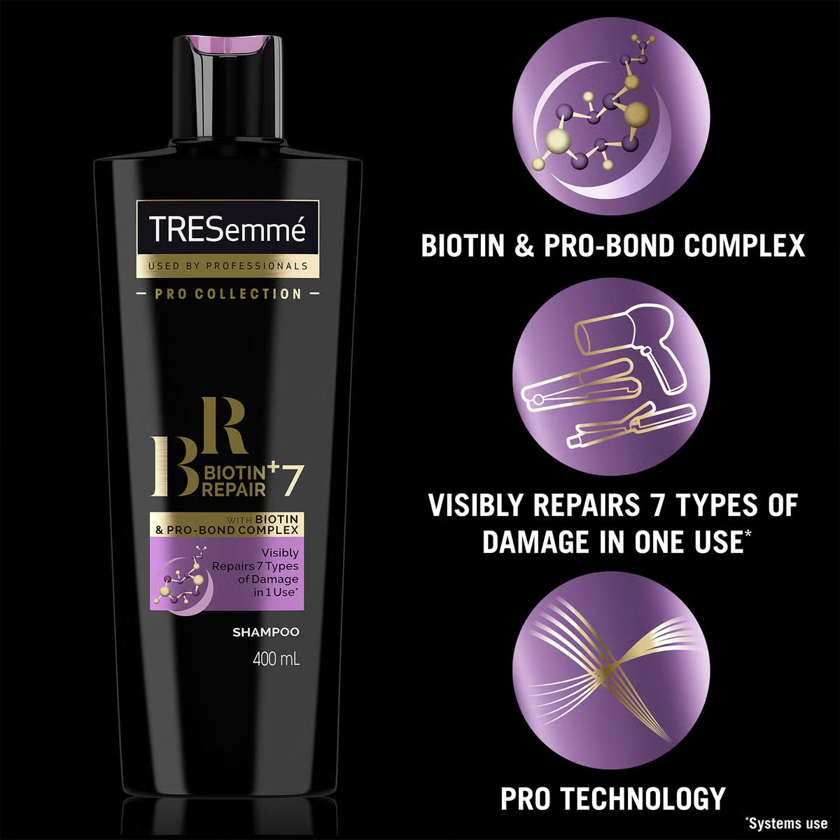 شامبو تريسمي برو كوليكشن بالبيوتين والإصلاح