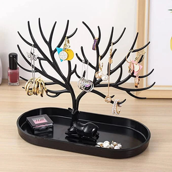 DEER HORN DESIGN WITH BOTTOM TRAY JEWELLERY ORGANIZER