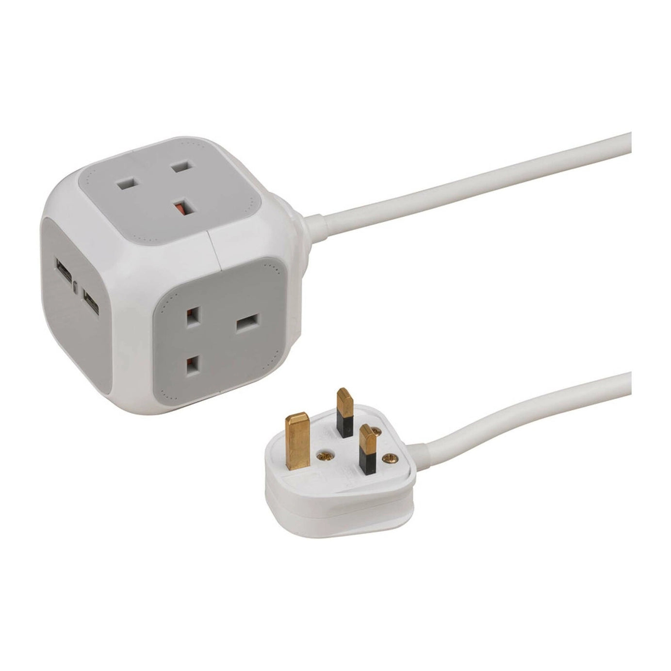 مقبس شاحن USB من BRENNESTUHL ALEA POWER باللون الأبيض