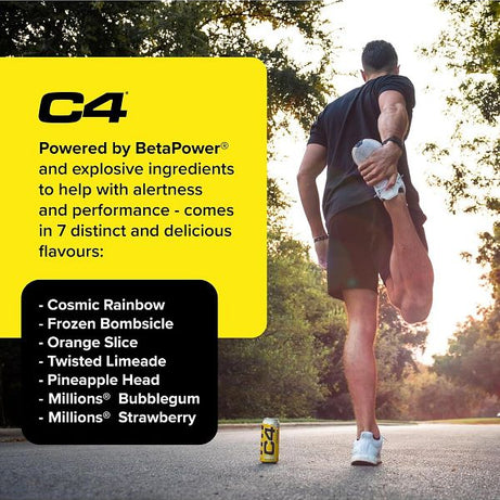 مشروب الطاقة CELLUCOR C4 خالٍ من السكر بنكهة الفراولة 500 مل