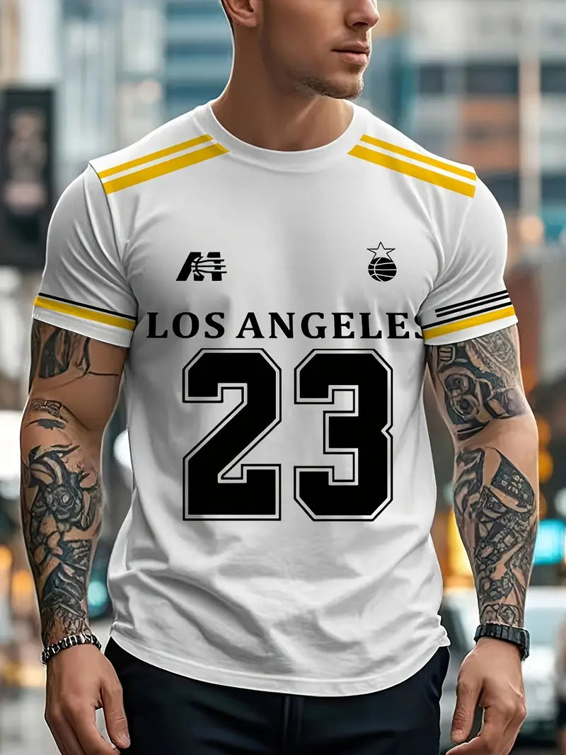 MEN'S PREMIUM POLYSTER SPORTY ROUND NACK T-SHIRT