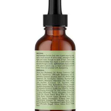 زيت النعناع والروزماري لتقوية فروة الرأس والشعر من ميلي أورجانيكس 59 مل