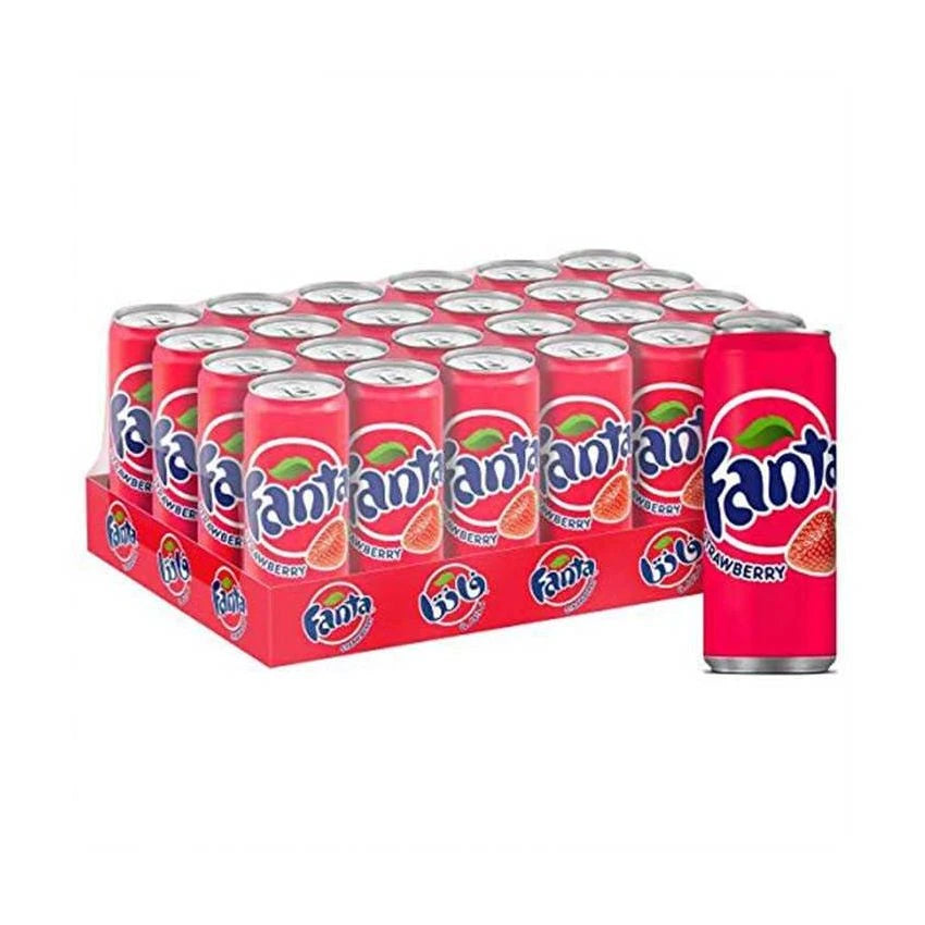 FANTA STRAWBERRY CARBONATED SOFT DRINK CAN