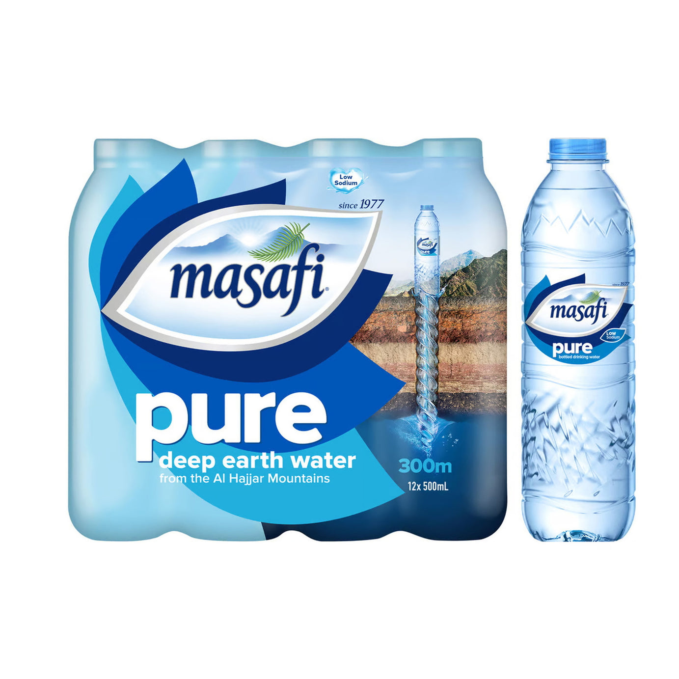 مياه شرب معبأة نقية من مسافي 500 مل