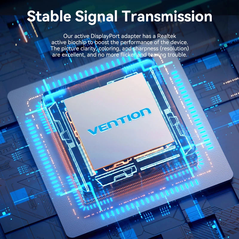 VENTION DISPLAY PORT(DP) TO HDMI FEMALE ADAPTER CABLE 4K/60HZ CONVERTER 0.15M