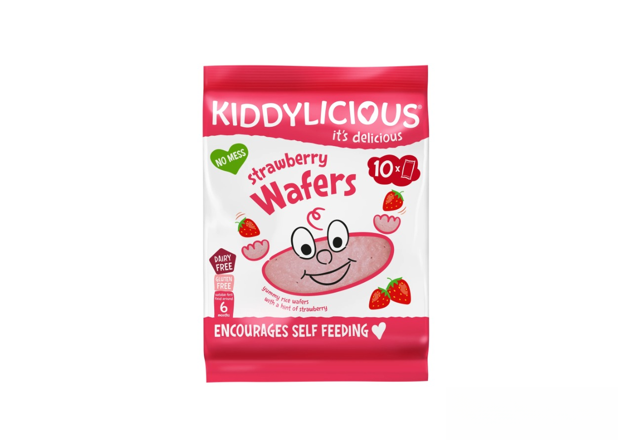 KIDDYLICIOUS BABY STRAWBERRY MAXI-PACK WAFER 40GM