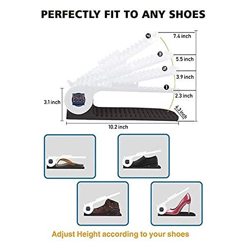 LAVISH MULTI-COLOR DURABLE SPACE SAVING FOOTWEAR STORAGE STAND 4 PIECE SET