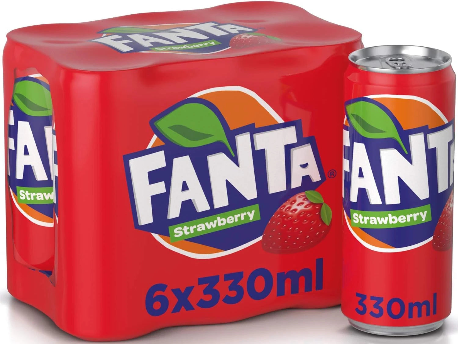 FANTA STRAWBERRY CARBONATED SOFT DRINK CAN