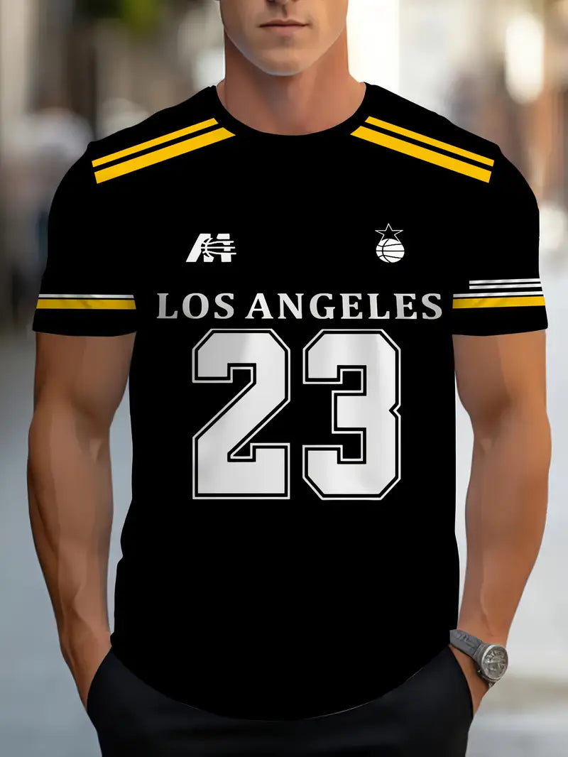 MEN'S PREMIUM POLYSTER SPORTY ROUND NACK T-SHIRT