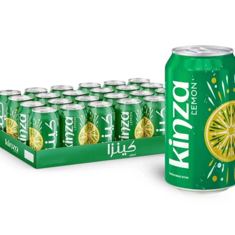 KINZA LEMON CARBONATED CAN SOFT DRINK