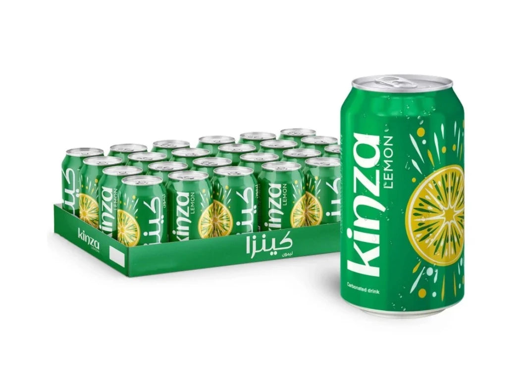 KINZA LEMON CARBONATED CAN SOFT DRINK