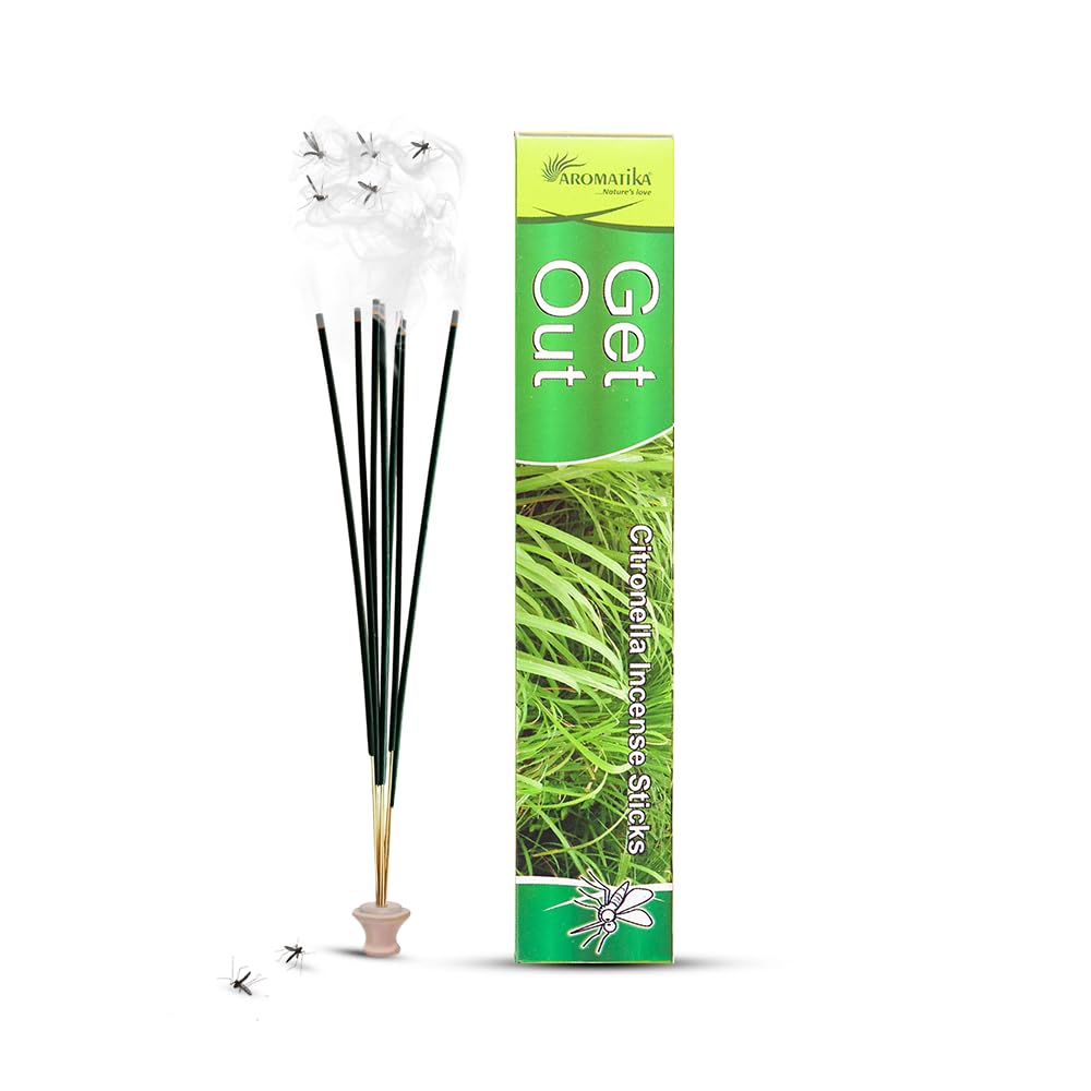 AROMATIKA GET OUT CITRONELLA NATURAL MOSQUITO REPELLENT STICKS