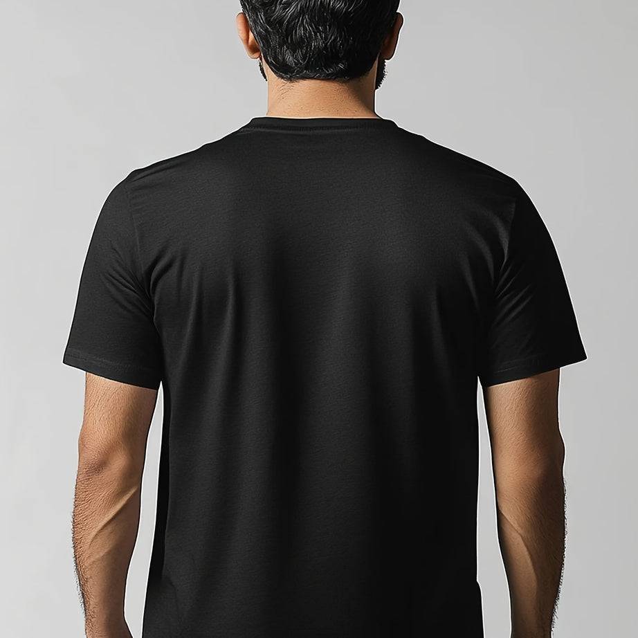 SUMMER CASUAL STREET WEAR  ELEMENT STONES PRINT T-SHIRT