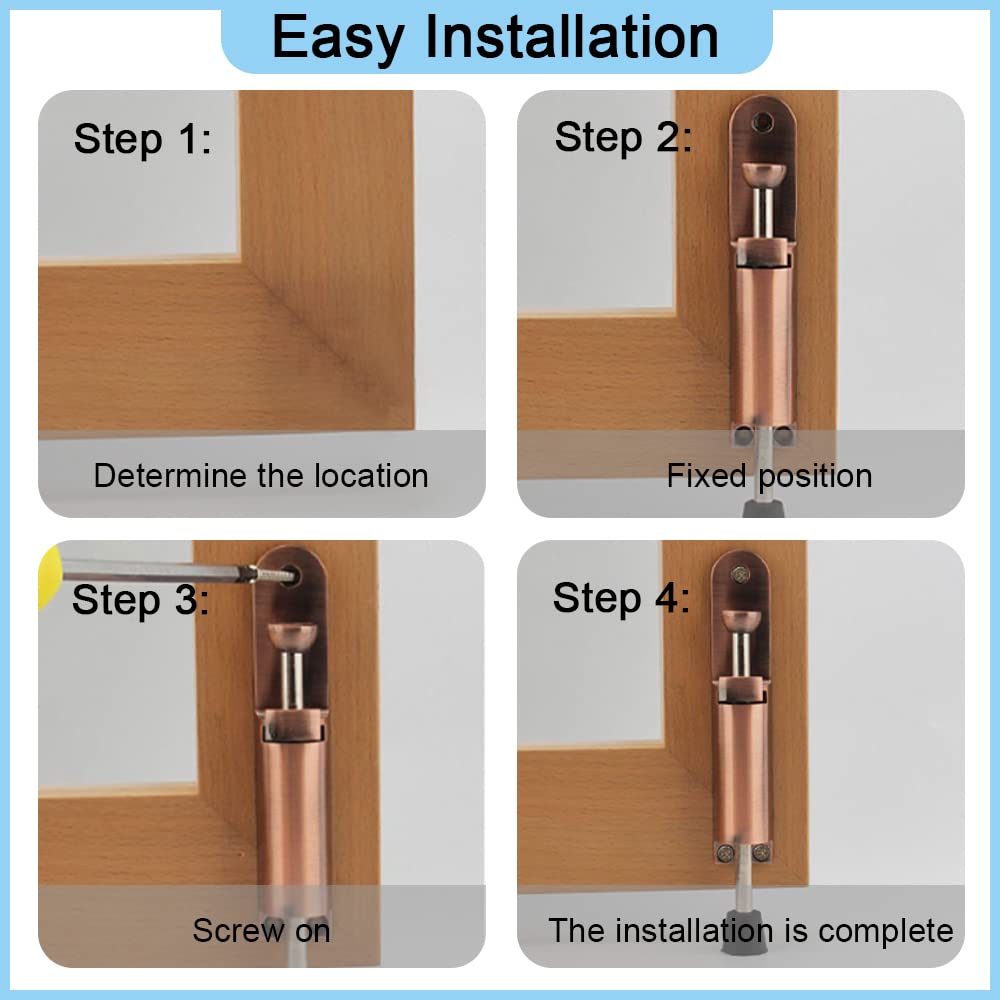 DORFIT FOOT OPERATED DOOR MOUNTED STOPPER 148MM
